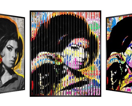 People and brand - Amy Winehouse - Kinetic Pop art - 14" x 14" inch
