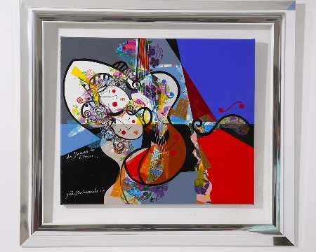 La douceur de l'amour - 23,4 x 27,3 in - Acrylic on canvas