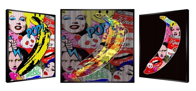 Bright Signs - Kinetic Pop art - 27" x 27" inch