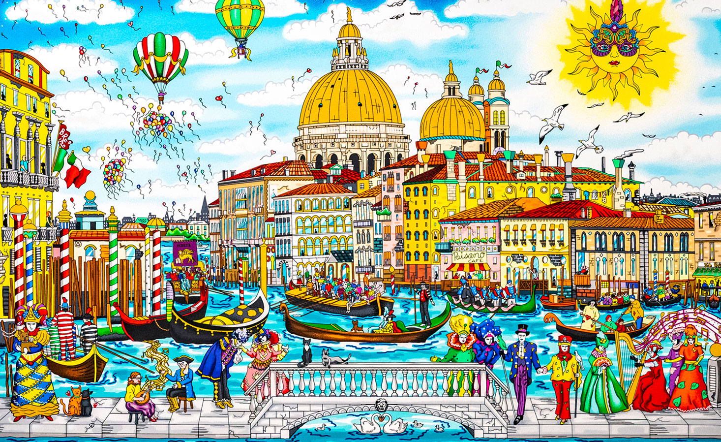 Colorful carnival in Venice
