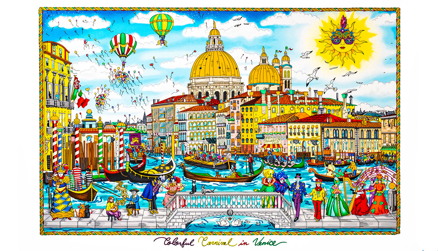 Colorful carnival in Venice