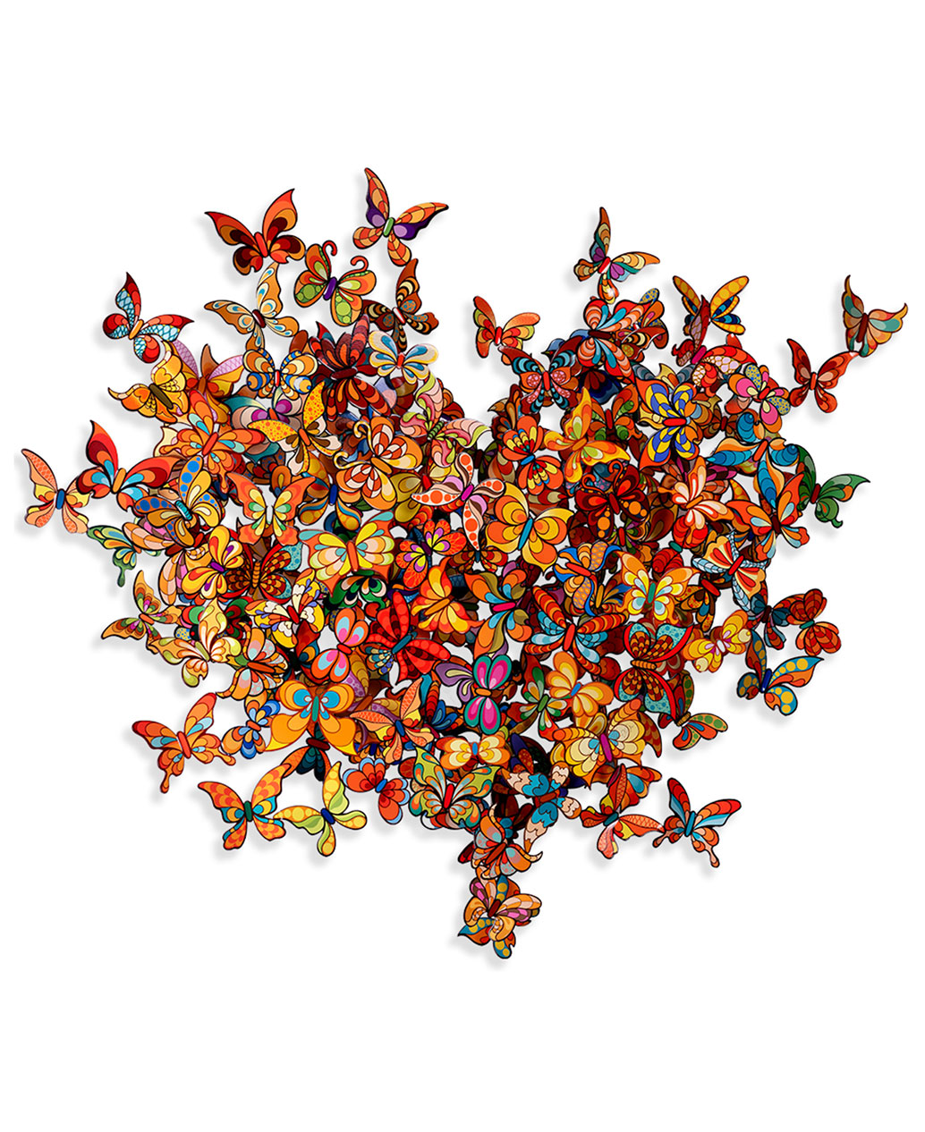 My heart is all a Flutter - orange