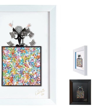 Thinking outside the box # Conductor - 20" x 14" - Work on paper in 3D