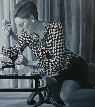 SOLD OUT - Vision orientaliste - 39" x 25" - Oil on canvas