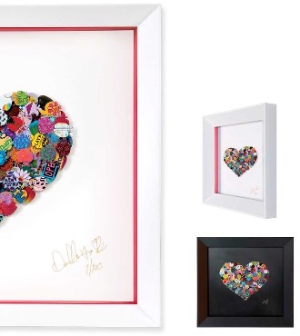 New York in my heart  #2 - 35 x 38 cm - Oeuvre sur papier en 3D