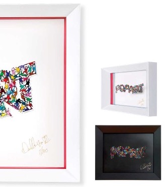 Pop Art  #2 - 20" x 14" - Work on paper in 3D