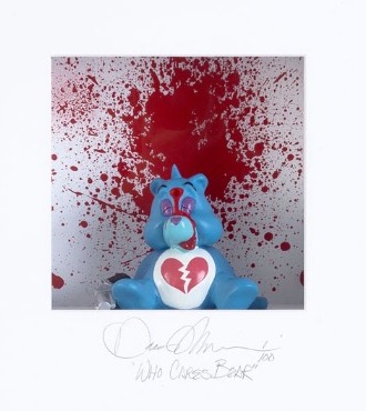 Who cares bear - 20" x 20" - Shadow box