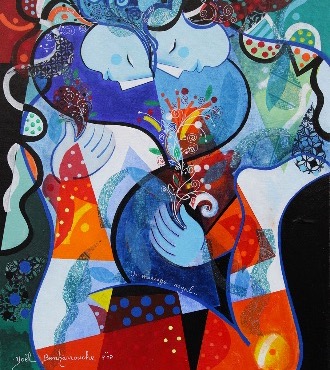 Un mariage royal - 39" x 31,2" or 9,3" x 11,7" – Lacquer on aluminium