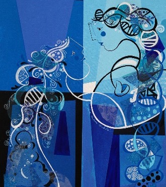 Un rêve devenu réalité - 9,3" x 11,7" – Lacquer on aluminium