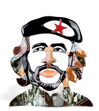Che Guevara - 23,4" x 21,45" x 12,5" – Bronze sculpture