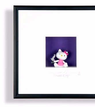 Good bye Kitty - 20" x 20" - Shadow box