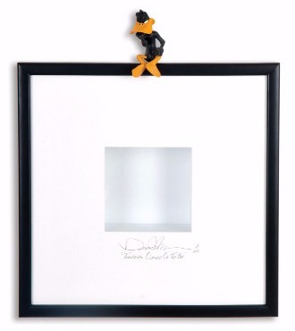 Thinking outside the box  - Rodin - 51 x 62 cm - Shadow box