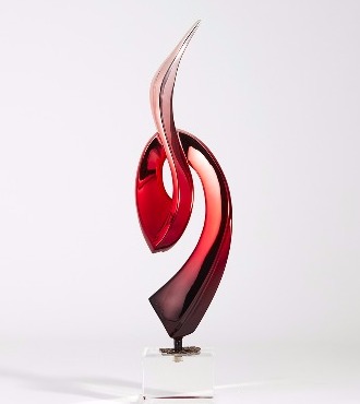 Oiseau lyre - 29" x 7,8" – Bronze mirror polished