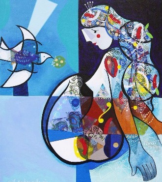 Les anges de la ville - 39" x 47" / 39" x 31,2" or 9,3" x 11,7" – Lacquer on aluminium