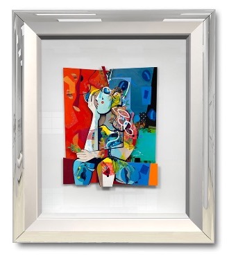 Bonheur de vie - 8,2" x 11" - Work on paper 3D