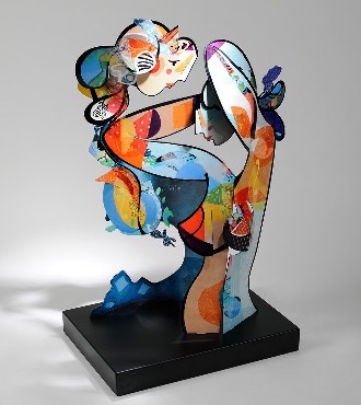La mariée du ciel - 94 x 55 x 40 cm - Sculpture aluminium 3D
