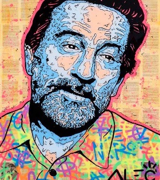 De Niro Icon (Jackie Brown) - 180 x 120 cm - Technique mixte sur toile