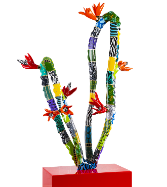 Cactus Duet - 48 x 29 x 17 inch - Aluminium sculpture