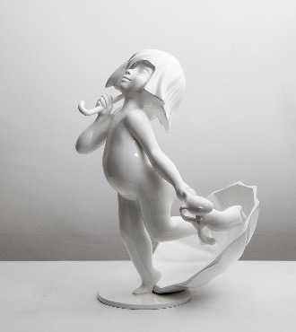 Girl Rain - Resin Sculpture - 24" inch