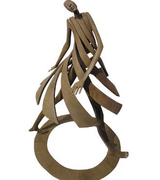 Primavera - 45" x 30" - Bronze sculpture