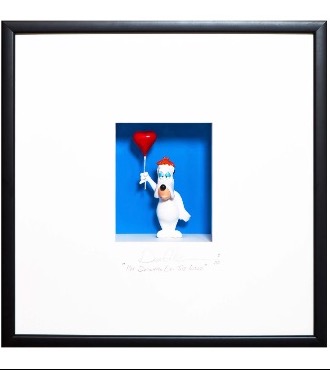 I'm smiling on the inside - 51 x 51 cm - Shadow Box
