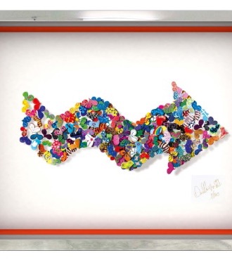 Follow your heart - 15" x 21" - papercut 3D