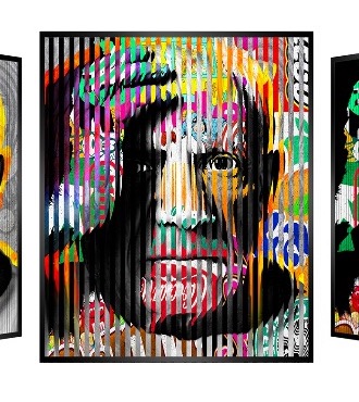 People and brand - Picasso - Kinetic Pop art - 14" x 14" inch
