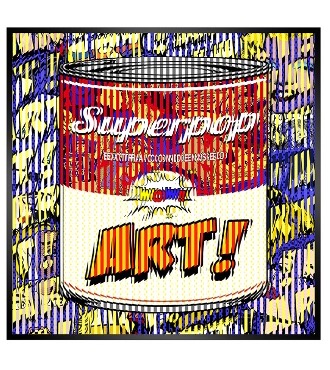 Can Soup art - Kinetic Pop art - 69 x 69 cm