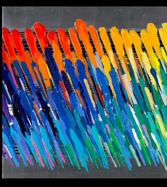 Notes Silver - Diptyque - 180 x 120 cm  (x2) - Monotype