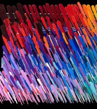 Notes Black - 180 x 120 cm - Monotype