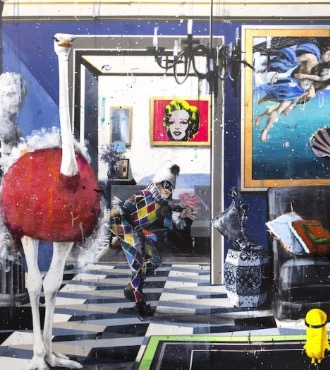 I'm just taking a nap - 140 x 200 cm - Peinture originale