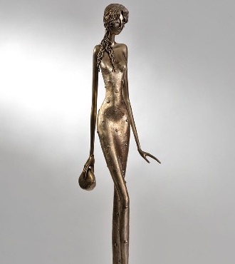 Jemma - 67" - Bronze sculpture,