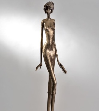Iris - 67" - Bronze sculpture,