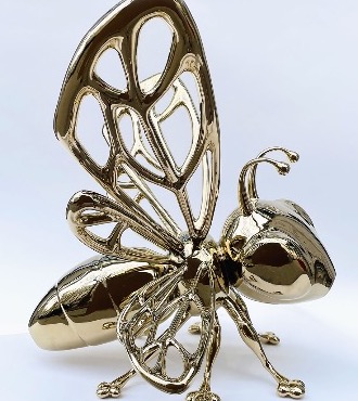 Abeille - polished stainless steel - 20"inch