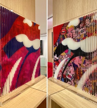Rock it baby - Kinetic Pop art - 57 x 60 cm