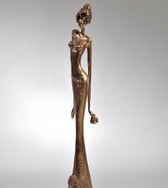 Coralie - 39" - Bronze sculpture,