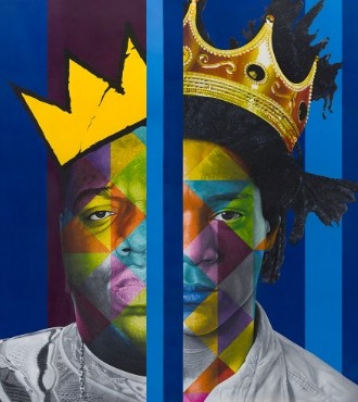 Basquiat - 130 x 169 cm - Lacquer on metal