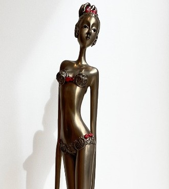 Evelyne - 100 cm - Sculpture en bronze