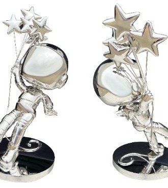 Stars Balloon - polished stainless steel - 24" inch
