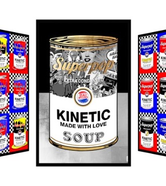 Taste the kinetic - Kinetic Pop art - 44" x 29" inch