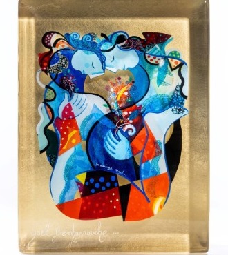 Un Mariage Royal - 12 x 16" in - resin inclusion