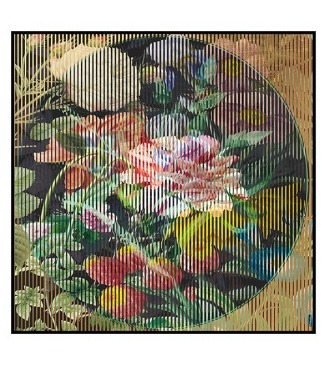 All the flowers - Kinetic Pop art - 113 x 113 cm