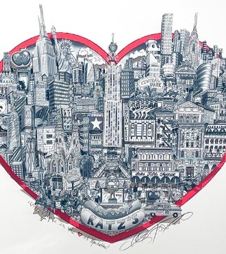 You're in the heart of Manhattan - 40 x 36 cm - Sérigraphie 3D