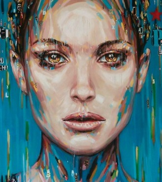 Nathalie - 200 x 160 cm - Acrylique sur toile