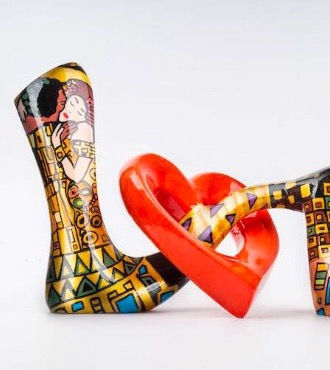 I love Klimt - 52 x 25 x 16 cm - free standing sculpture