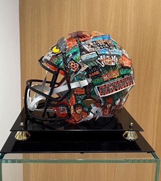 Helmet Bengals - 32 x 22 x 25 cm - Sérigraphie 3D