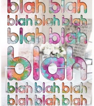Blah Blah Blah - Découpe laser sur métal et techniques mixtes - 100 x 120 cm