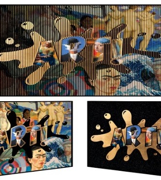 Art of splash - Kinetic Pop art - 74 x 148 cm