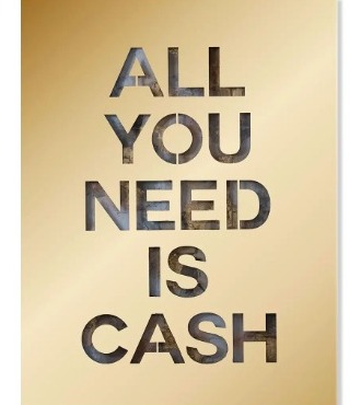 All you need is cash - Découpe laser sur métal et techniques mixtes - 100 x 120 cm