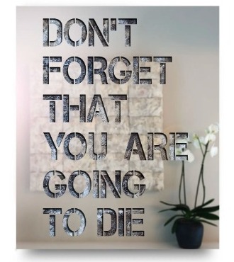 don't forget that you are going to die - Découpe laser sur métal et techniques mixtes - 100 x 80 cm